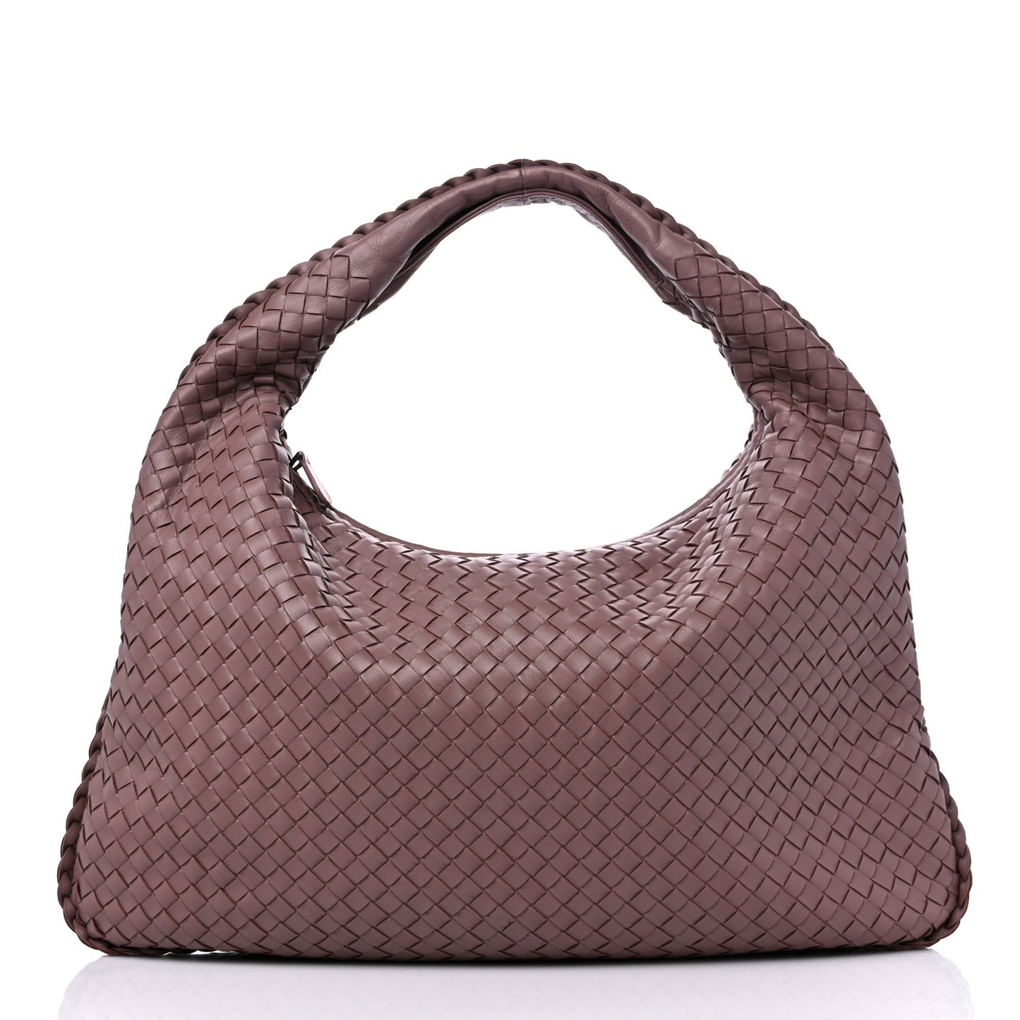 Nappa Intrecciato Large Veneta Hobo Glicine