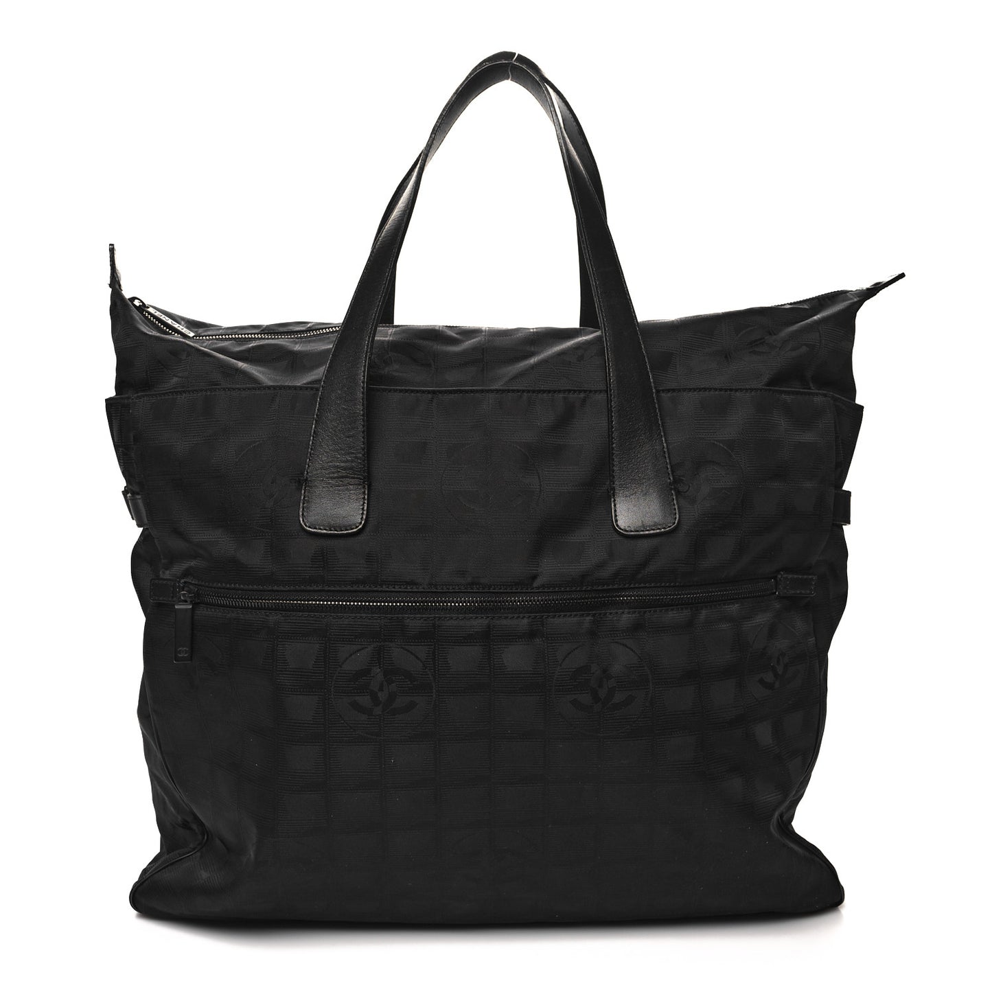 Nylon Medium Travel Tote Black