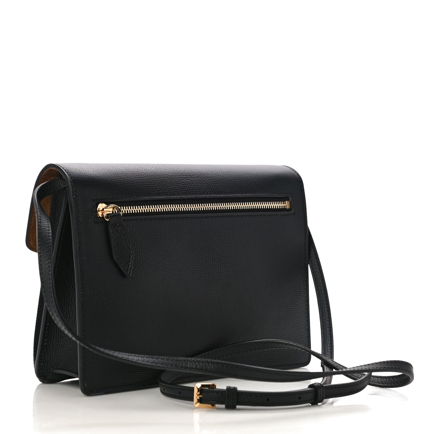 Burberry Derby Calfskin House Check Small Macken Crossbody Bag Black 3 of 13