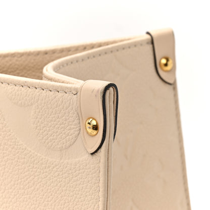 Louis Vuitton Empreinte Monogram Giant Onthego PM Cream Beige 14 of 17