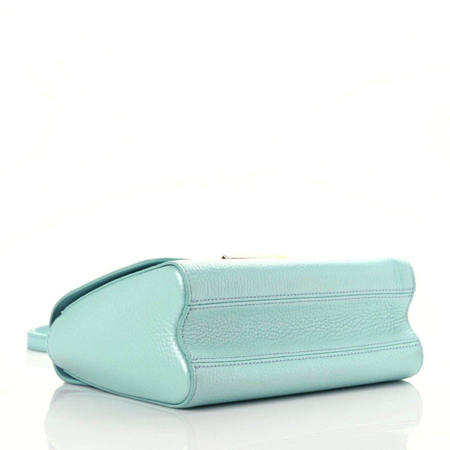 Iridescent Grained Calfskin Summer Splash Twist MM Blue