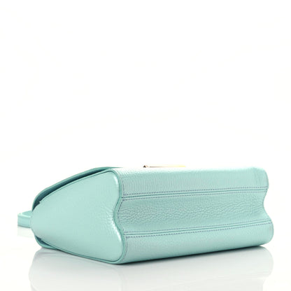 Louis Vuitton Iridescent Grained Calfskin Summer Splash Twist MM Blue 5 of 10