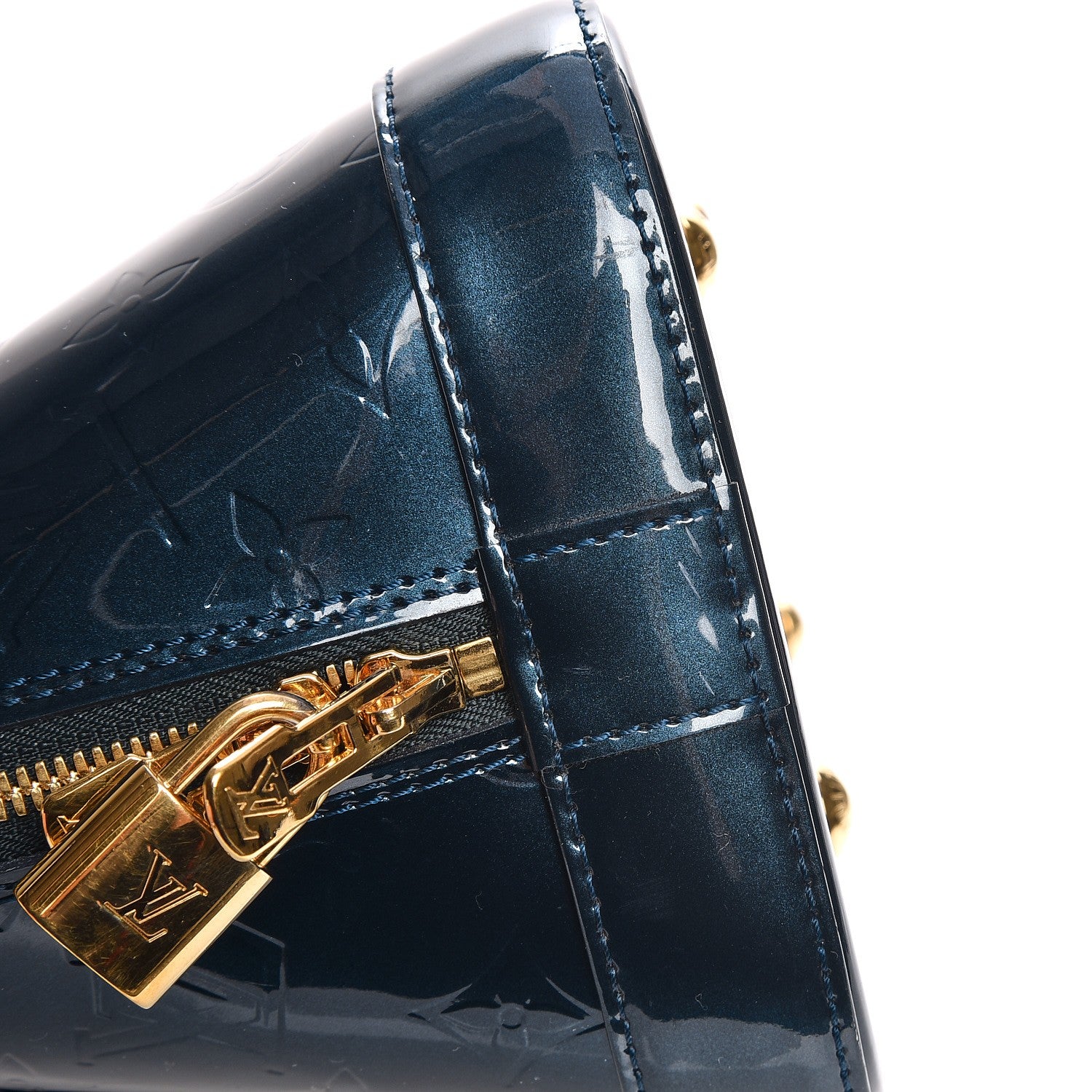 Louis Vuitton Vernis Alma PM Blue Nuit 7 of 7