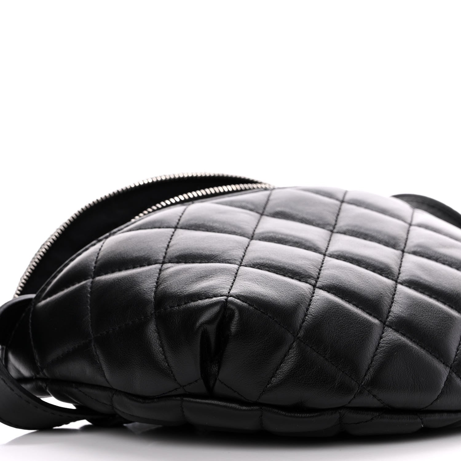 Chanel Calfskin Quilted Waist Belt Bag Black 9 of 10