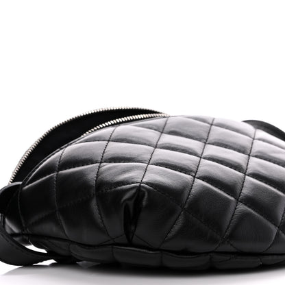 Chanel Calfskin Quilted Waist Belt Bag Black 9 of 10