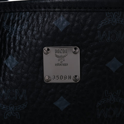 MCM Visetos Medium Reversible Shopping Tote Black 18 of 29
