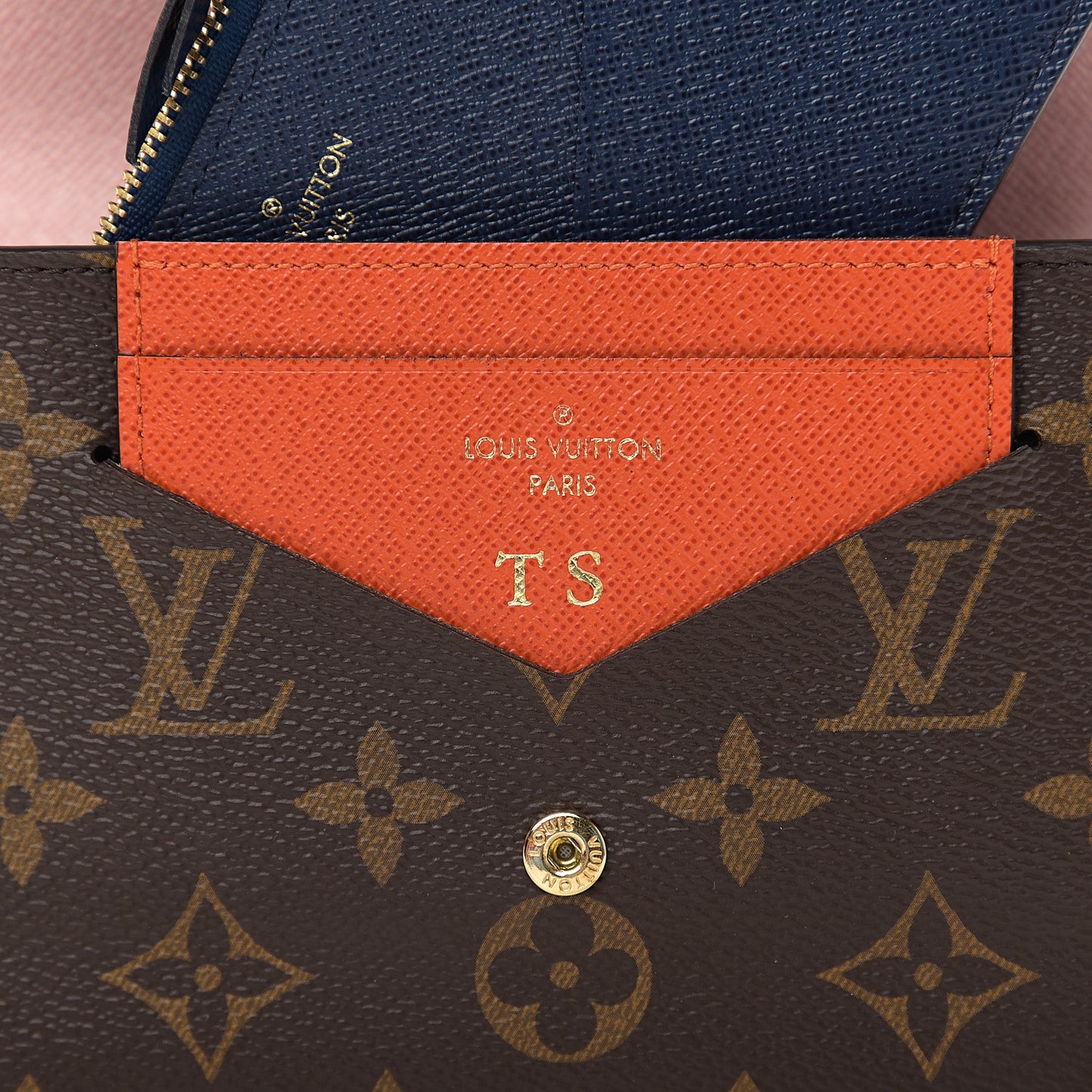Monogram Jeanne Wallet Rose Ballerine