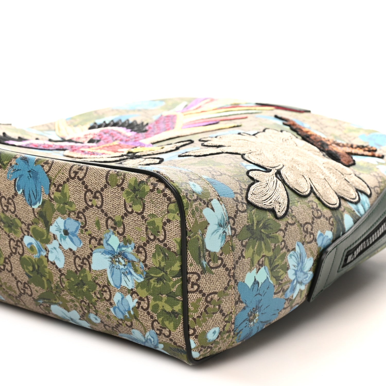 Gucci GG Supreme Monogram Blooms Bird Embroidered Dome Backpack 9 of 9