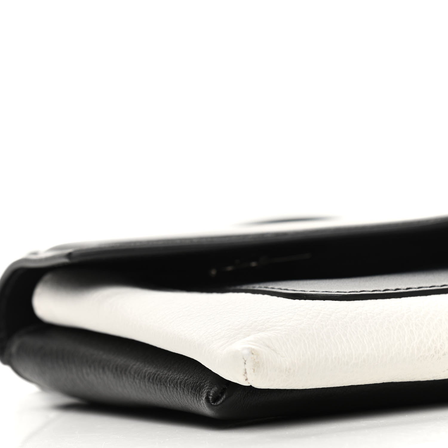 Givenchy Calfskin Duetto Crossbody Bag White Black 9 of 10