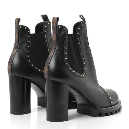 Louis Vuitton Calfskin Rockabilly Chelsea Ankle Boots 41 Black 3 of 6
