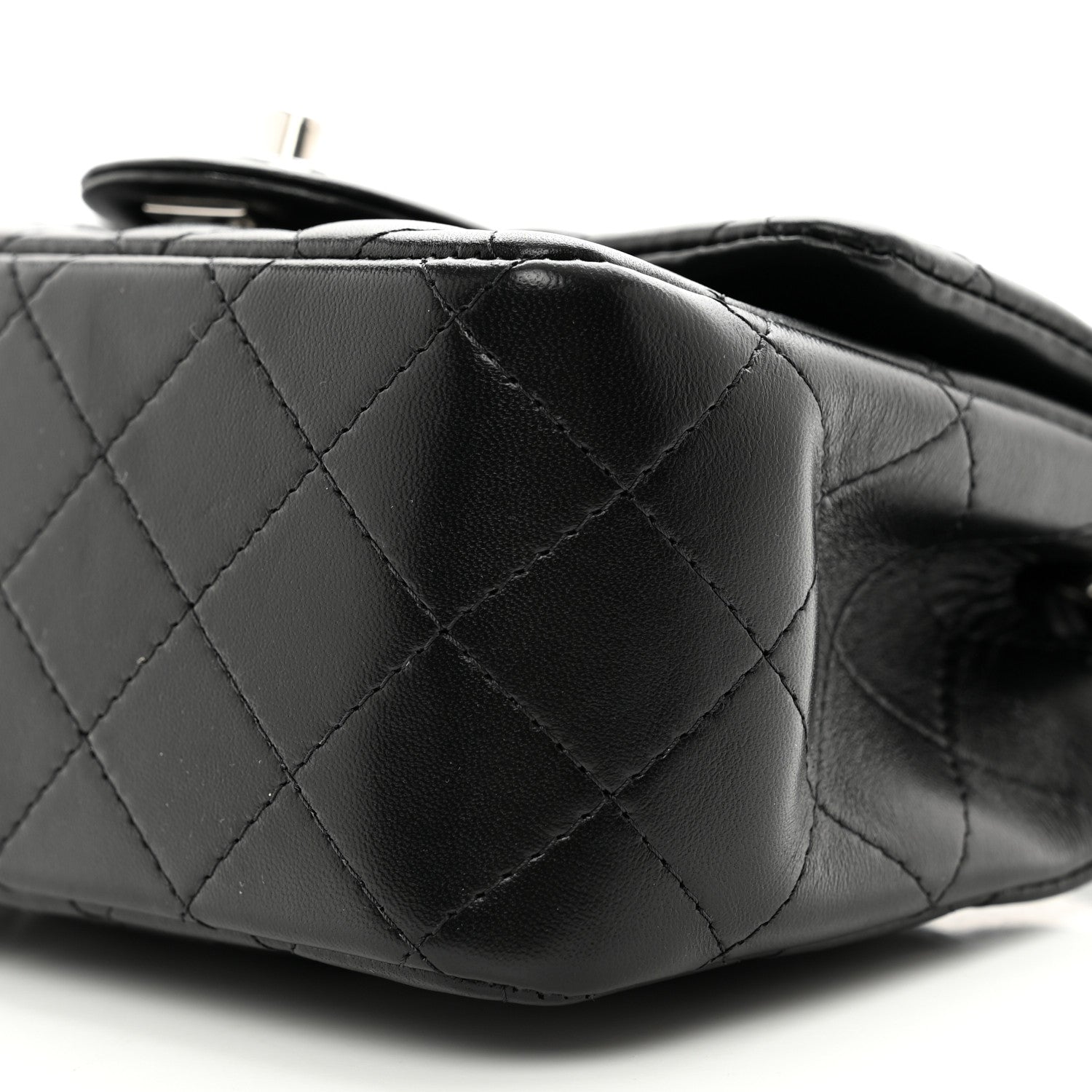 Chanel Lambskin Quilted Mini Square Flap Black 10 of 10
