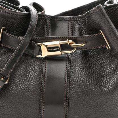 Burberry Grainy Calfskin Willenmore Hobo Black 8 of 12