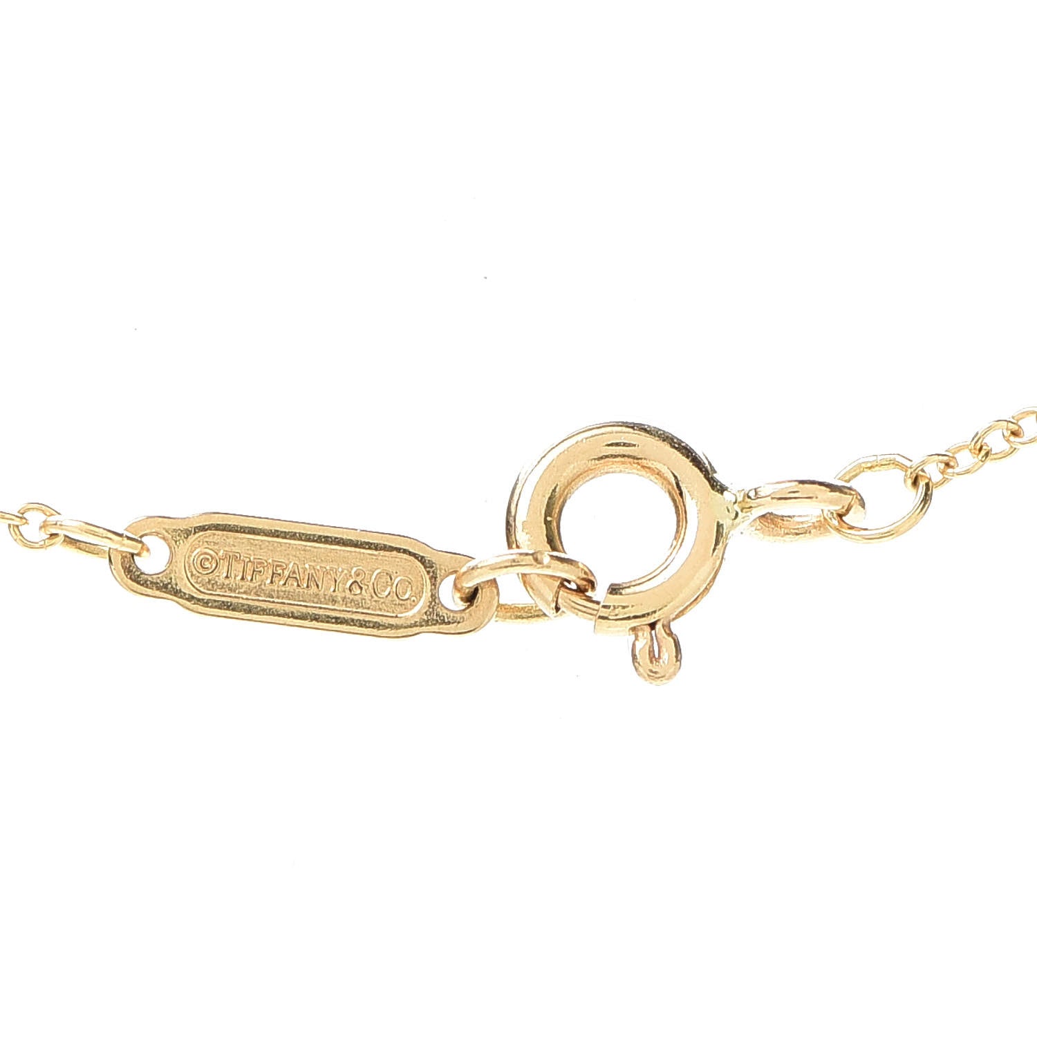 Tiffany 18K Yellow Gold Chain Necklace 16" 5 of 5