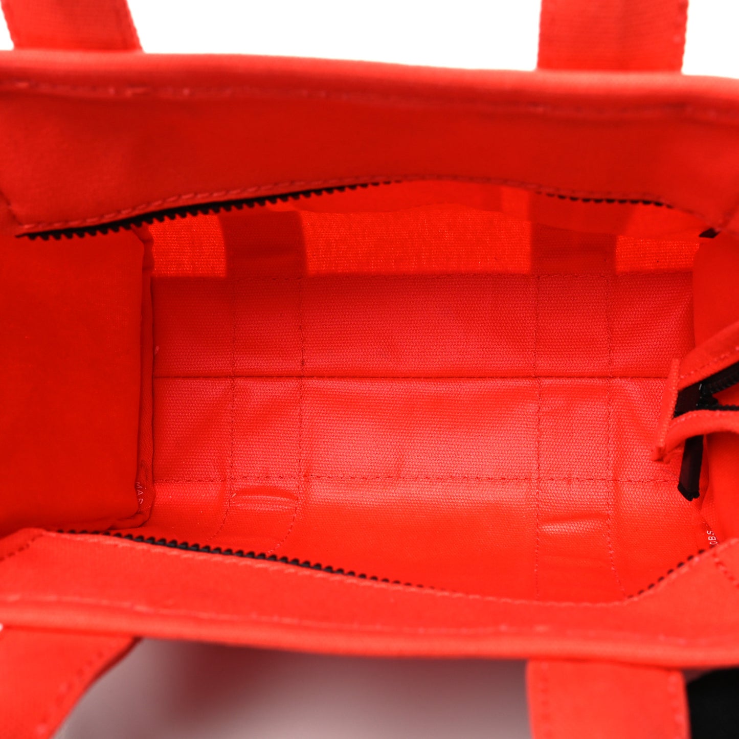 Cotton Canvas Mini The Traveler Tote Bag Red