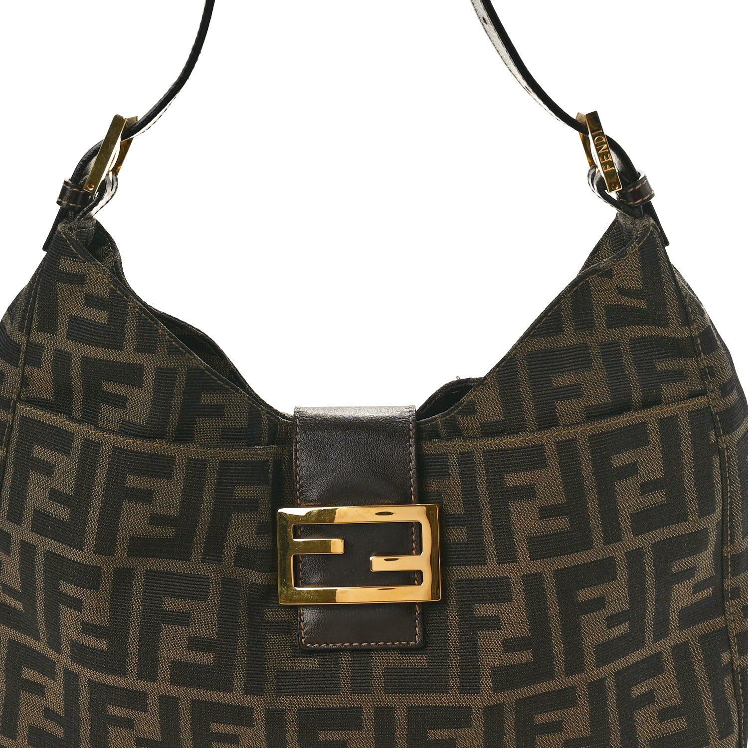 Fendi Zucca Hobo Tobacco 7 of 9