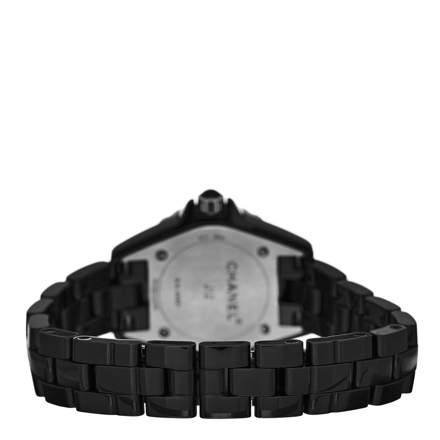 Stainless Steel Ceramic Diamond Bezel 29mm J12 Quartz Watch Black