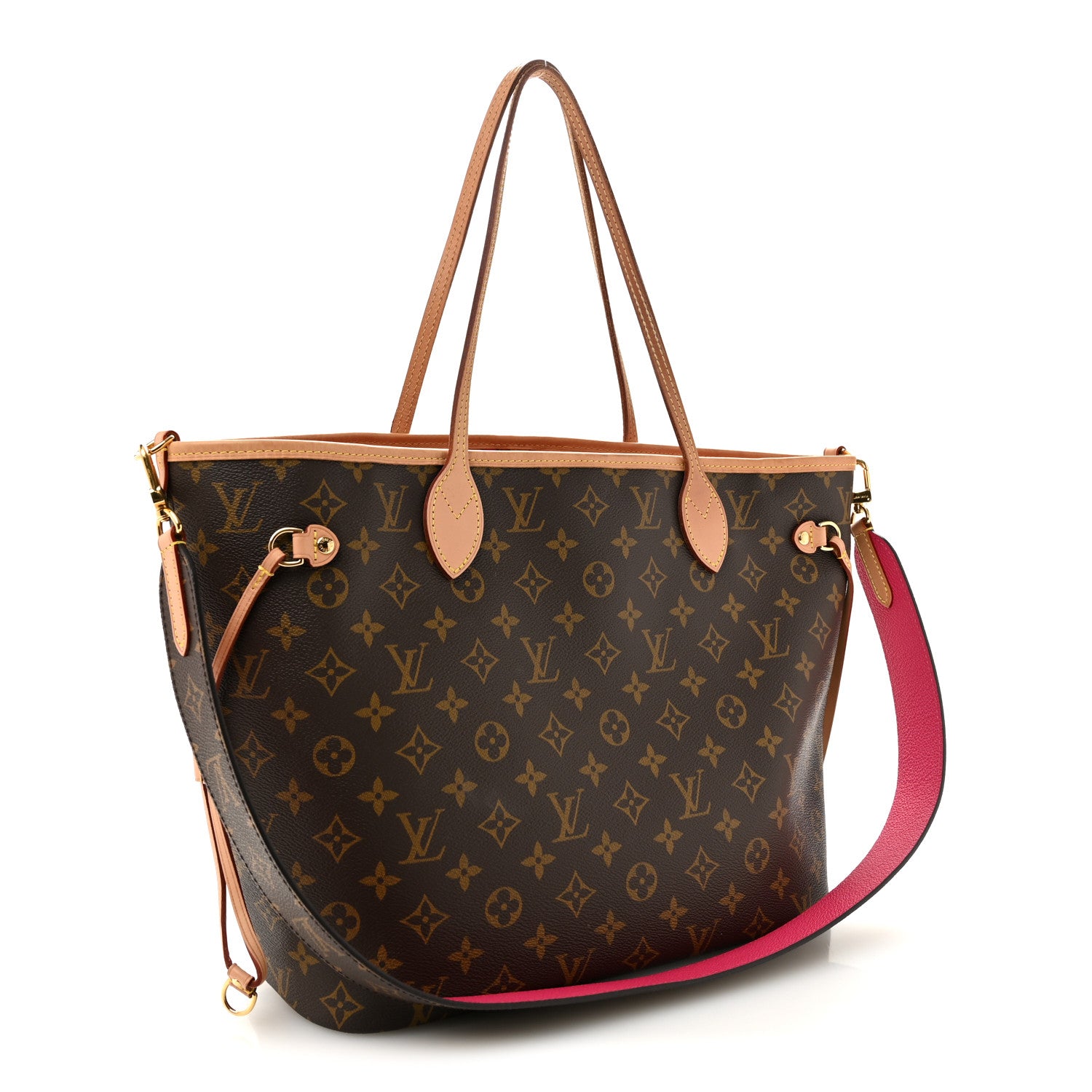 Louis Vuitton Monogram Inside Out Neverfull Bandouliere MM Rose Pondichery 3 of 13