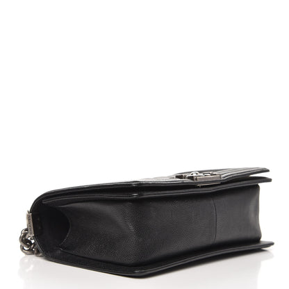 Chanel Caviar Quilted Medium Boy Flap Black 5 of 8