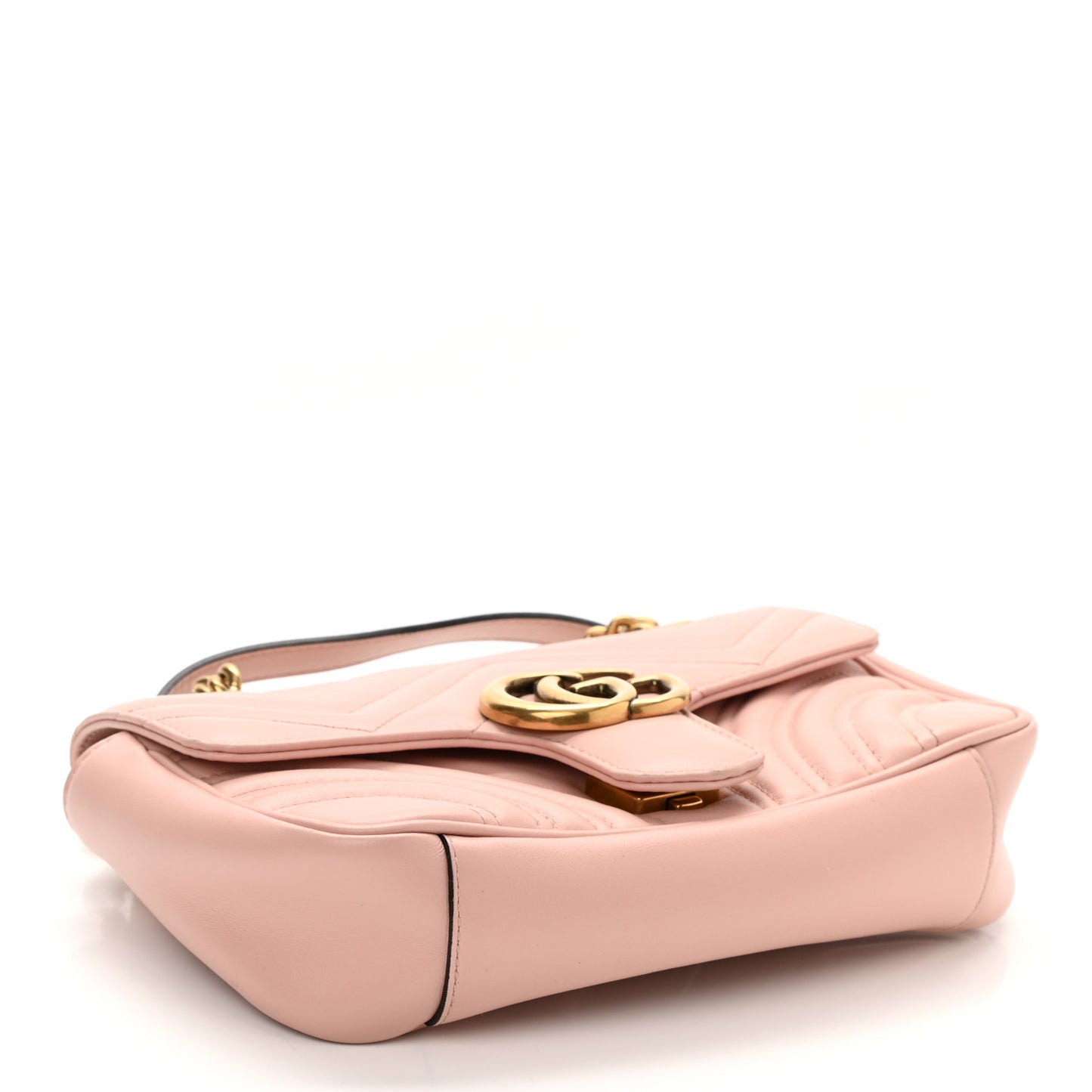 Calfskin Matelasse Mini GG Marmont Shoulder Bag Perfect Pink