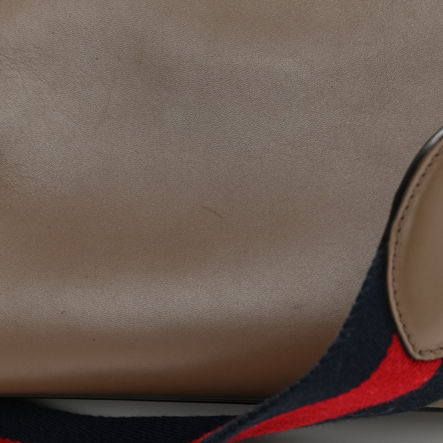 Nappa Bamboo Web Mini Nymphaea Top Handle Bag Brown