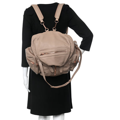 Alexander Wang Lambskin Mini Marti Backpack Latte Rose Gold Hardware 2 of 14
