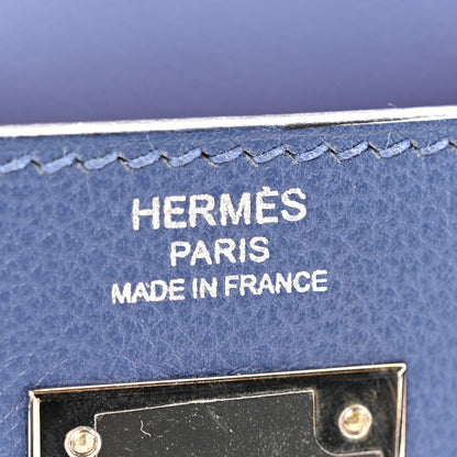Hermes Evercolor Verso Kelly Retourne 28 Bleu Brighton Capucine 6 of 16