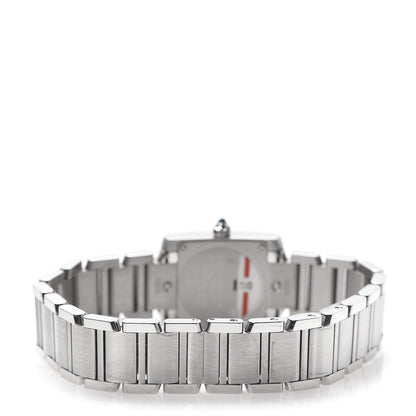 Cartier Stainless Steel Diamond 20mm Tank Francaise Quartz Watch 4 of 8