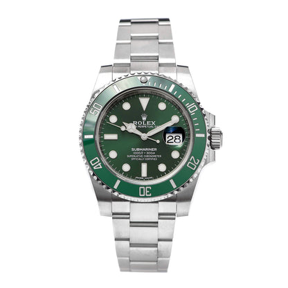 Rolex Stainless Steel 40mm Oyster Perpetual Submariner Date Hulk Watch Green 116610LV 1 of 6