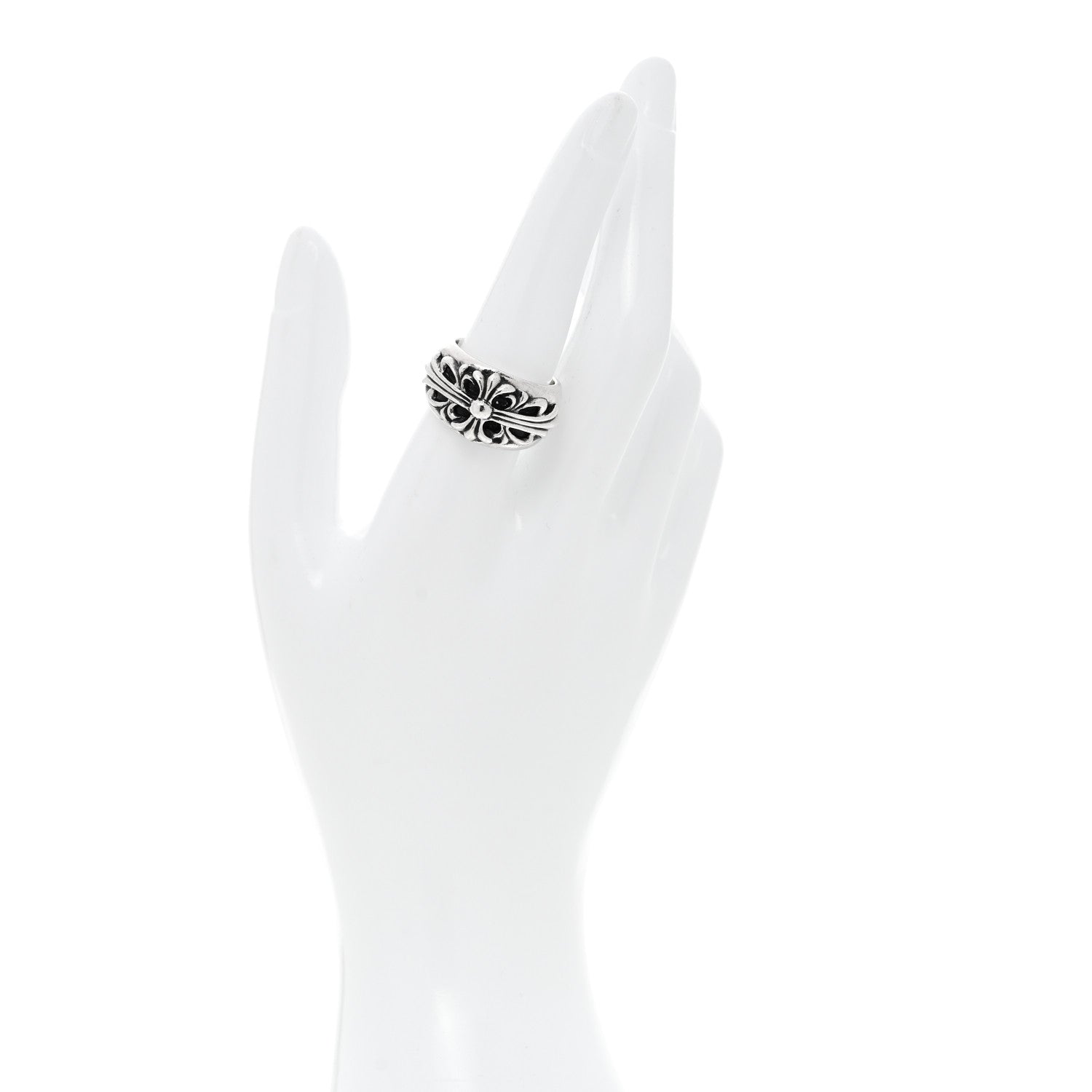 Chrome Hearts Floral Cross Ring 56 7.5 1805895 – FASHIONPHILE