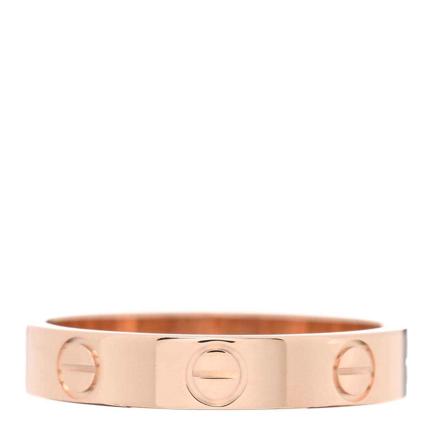 18K Pink Gold 3.5mm LOVE Wedding Band Ring 51 5.75