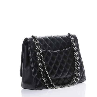 Chanel Lambskin Quilted Maxi Double Flap Black 3 of 8