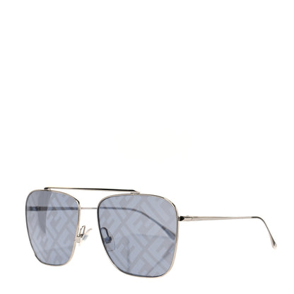 Fendi Metal Aviator Sunglasses FF0406/S Silver 1 of 7