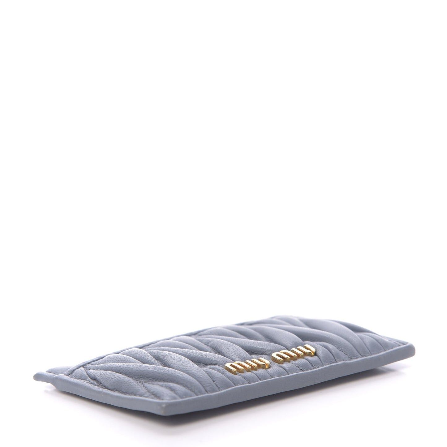 Nappa Matelasse Card Holder Pervinca