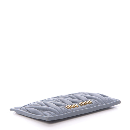 Miu Miu Nappa Matelasse Card Holder Pervinca 10 of 14