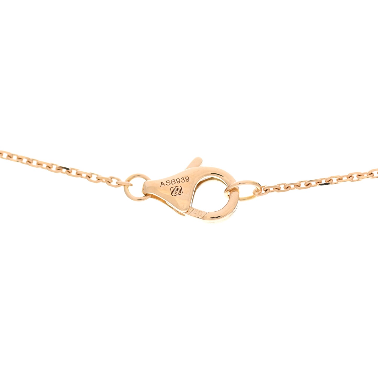 18K Yellow Gold Diamond Mother of Pearl XS Amulette de Cartier Pendant Necklace