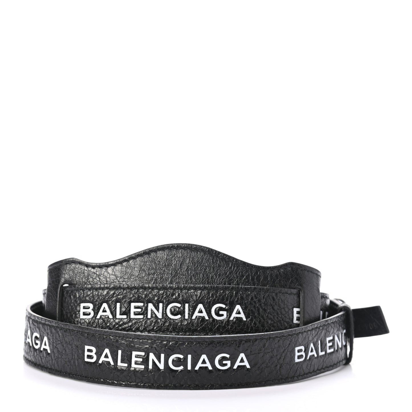Agneau Classic Hardware Logo Shoulder Strap Black