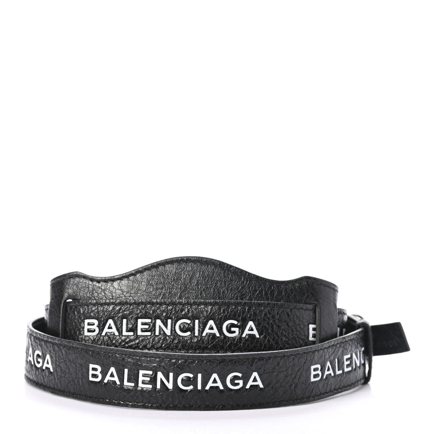 Balenciaga Agneau Classic Hardware Logo Shoulder Strap Black 2 of 3