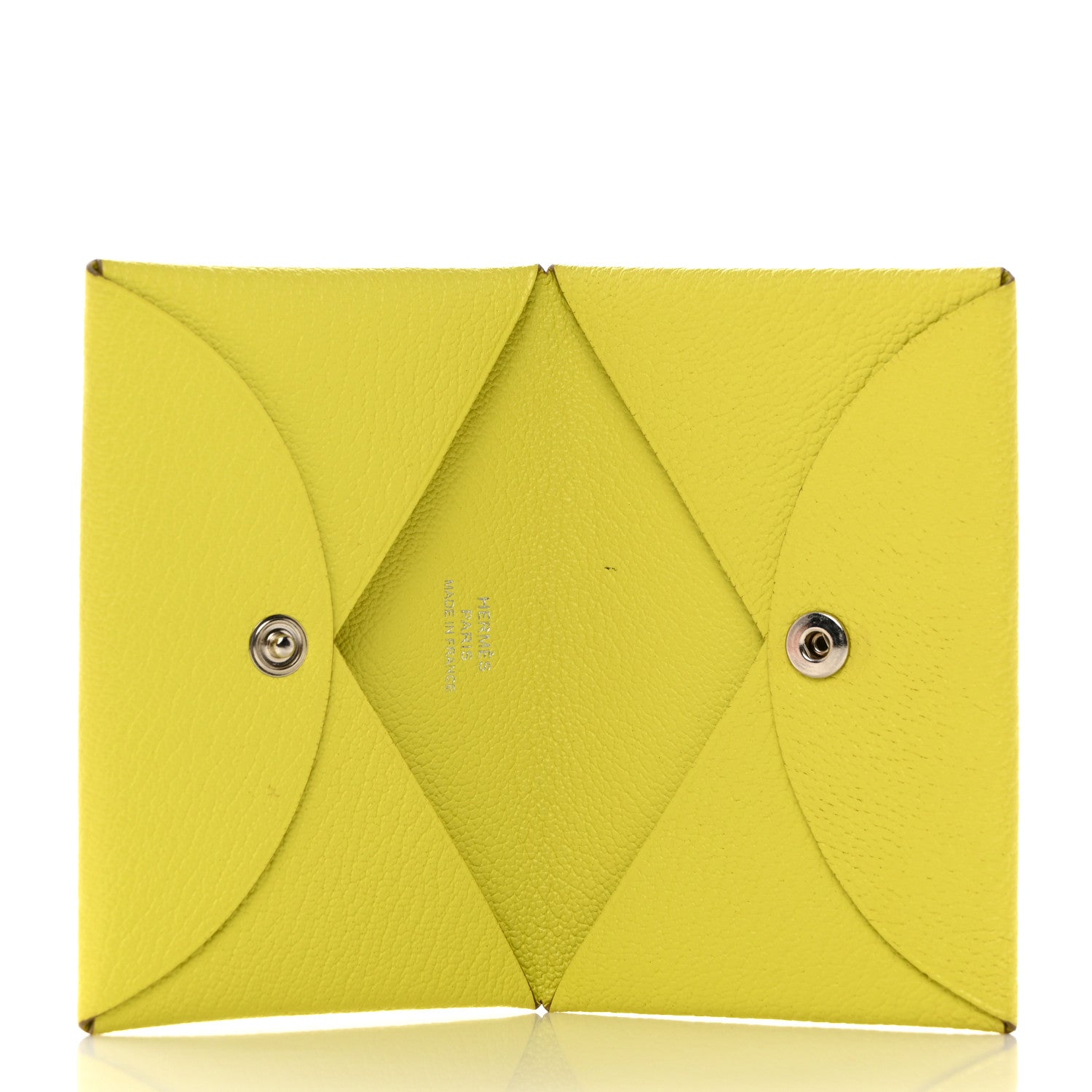Hermes Chevre Mysore Calvi Card Case Lime 5 of 8