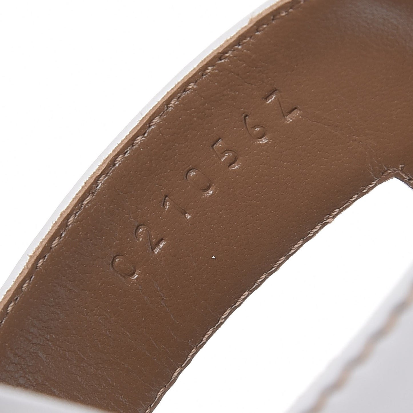 Box Calfskin Oran Sandals 36.5 White