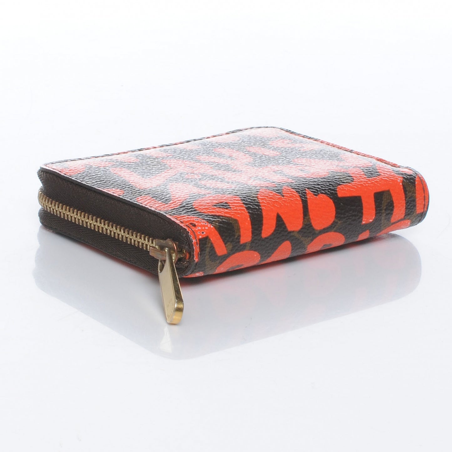 Monogram Graffiti Zippy Coin Purse Orange