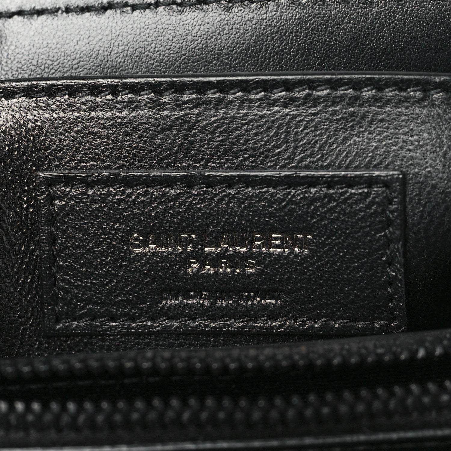 Saint Laurent Calfskin Y Quilted Monogram Monochrome Small Loulou Chain Satchel Black 6 of 9