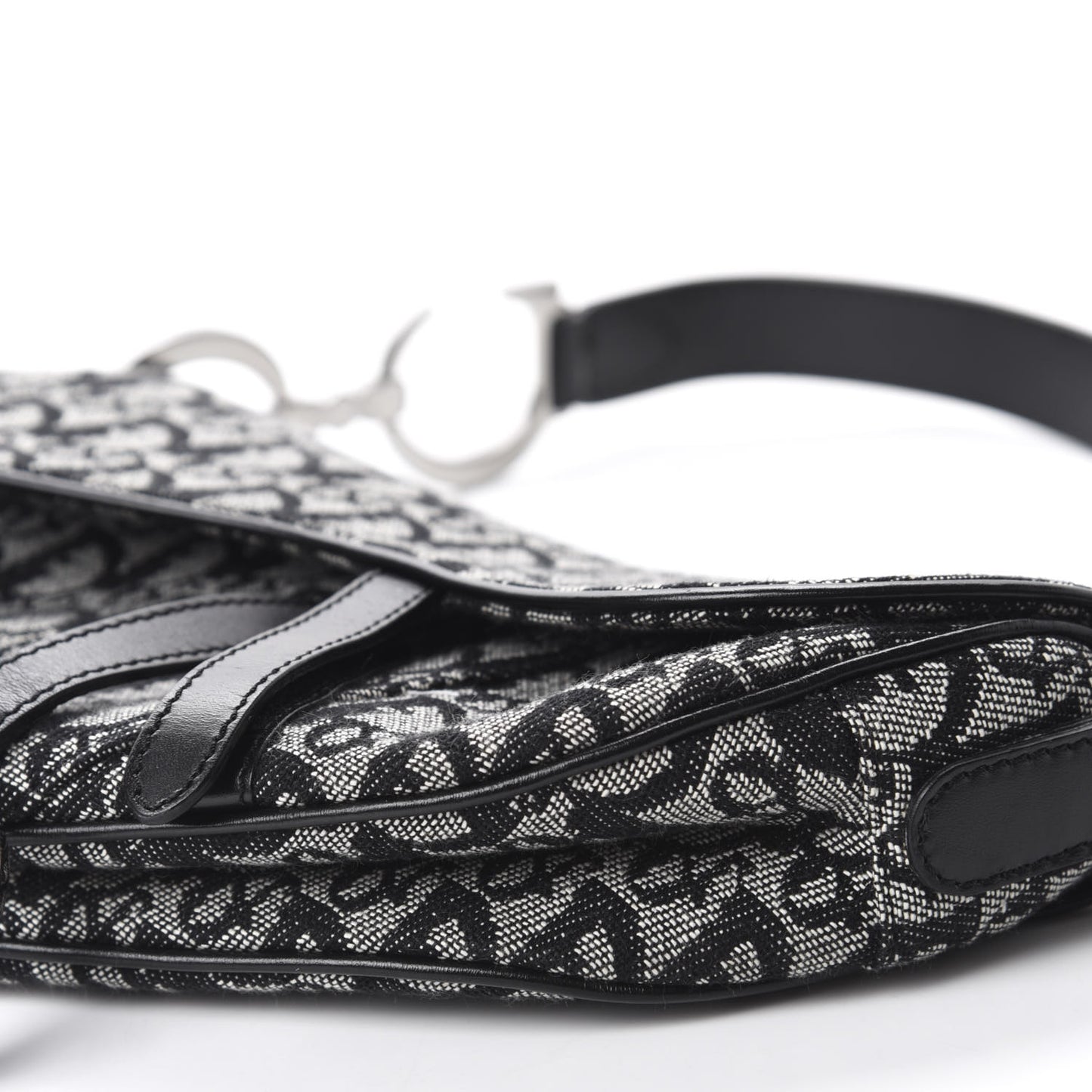 Monogram Saddle Bag Black
