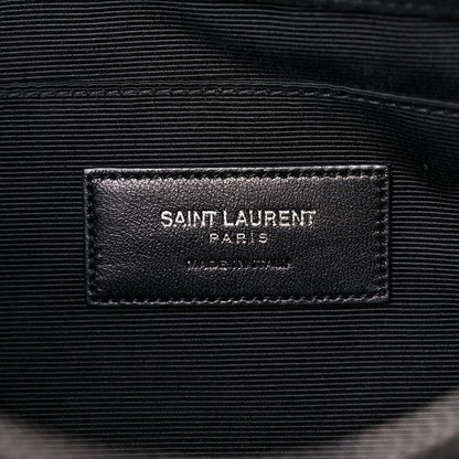 Saint Laurent Suede Calfskin Small Fringe Crossbody Bag Black 6 of 13