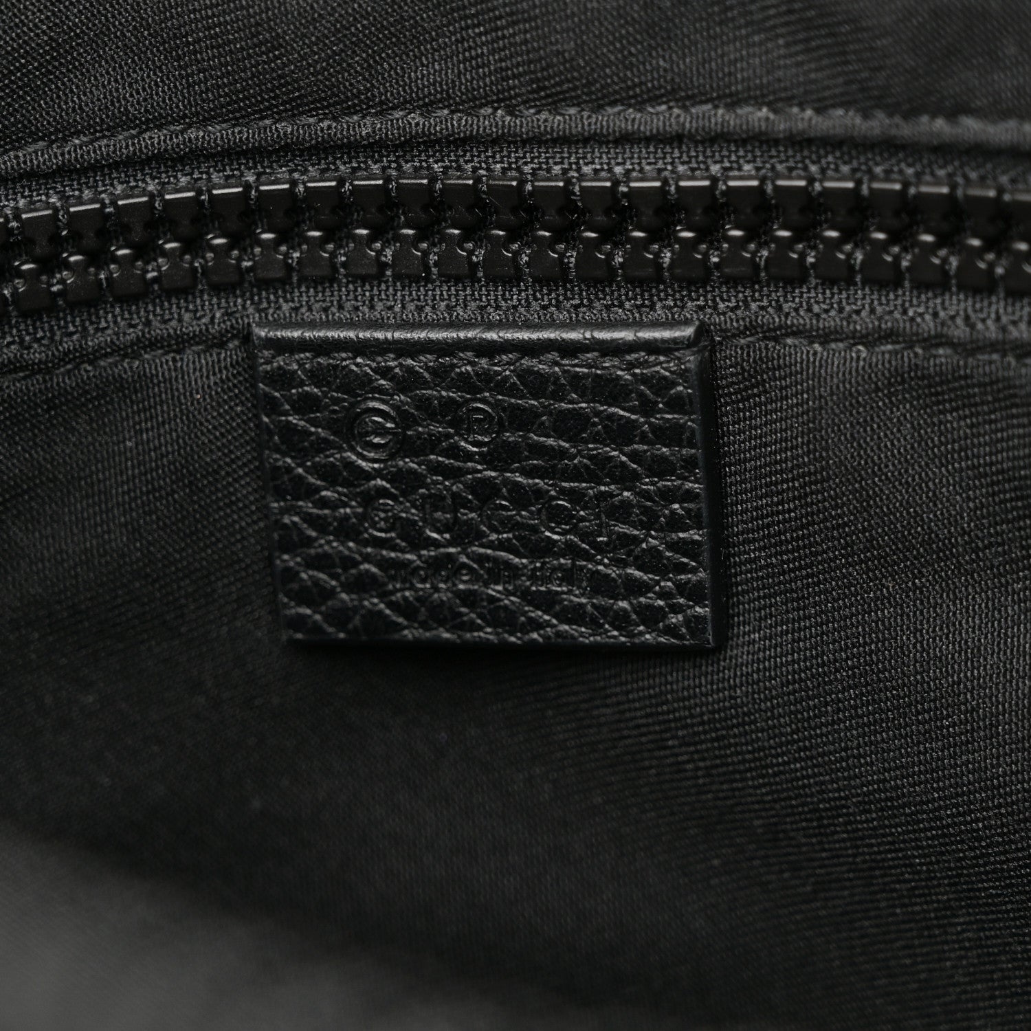 Gucci Nylon Monogram Medium Flat Messenger Bag Black 6 of 10