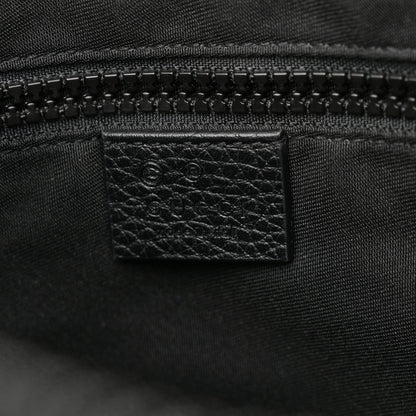Gucci Nylon Monogram Medium Flat Messenger Bag Black 6 of 10