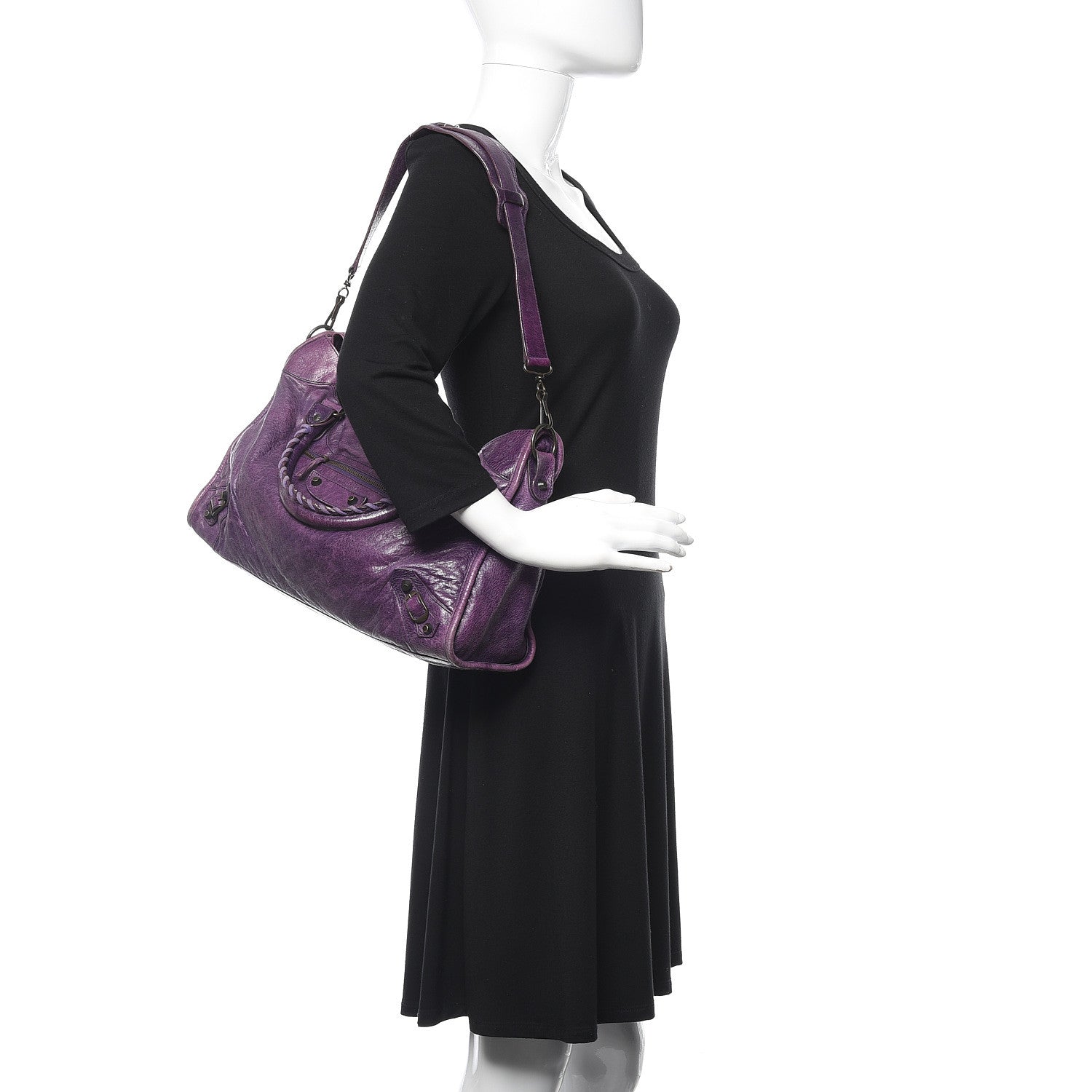 Balenciaga Agneau Classic Hardware City Raisin 2 of 18