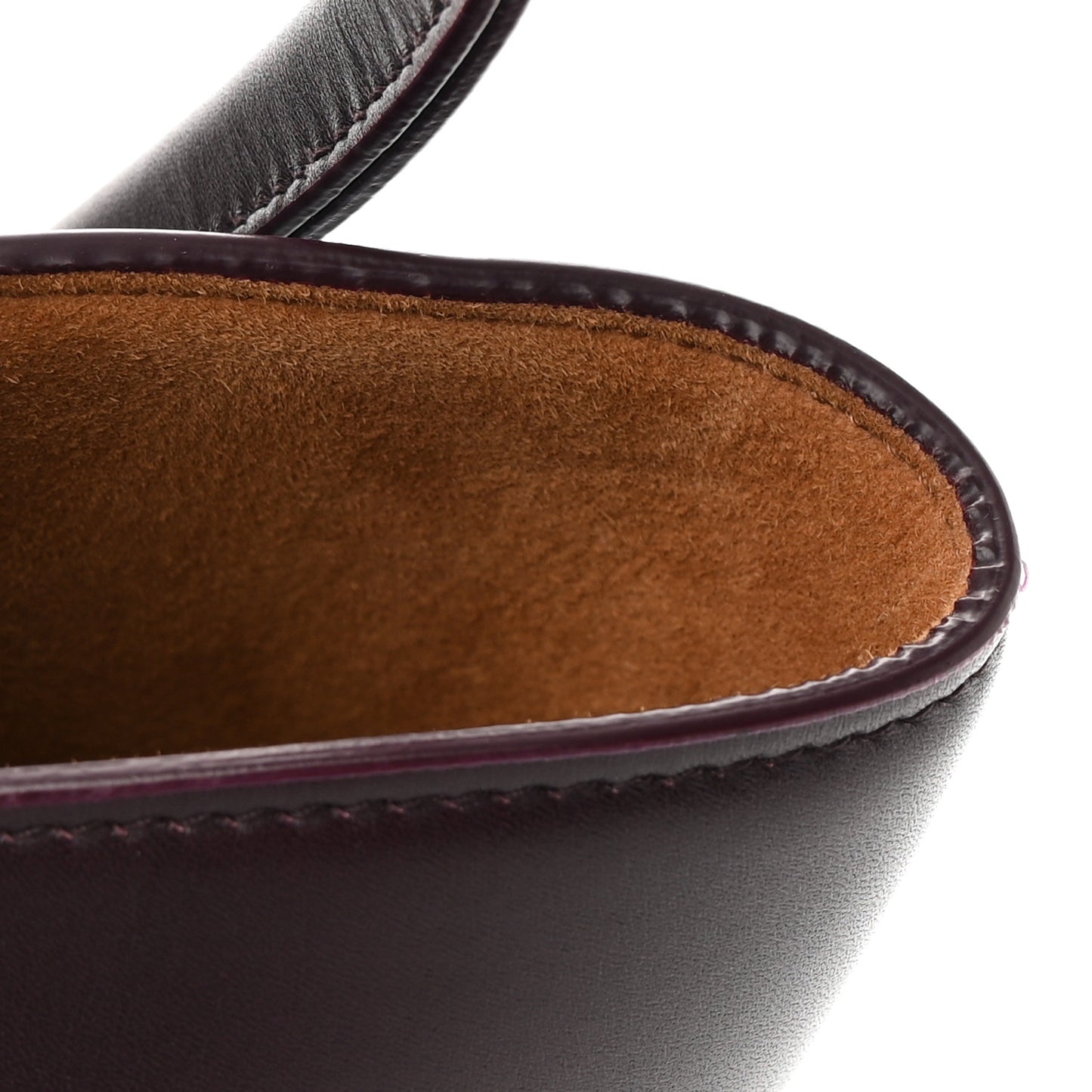French Calfskin Maxi Intrecciato Medium Arco Grape