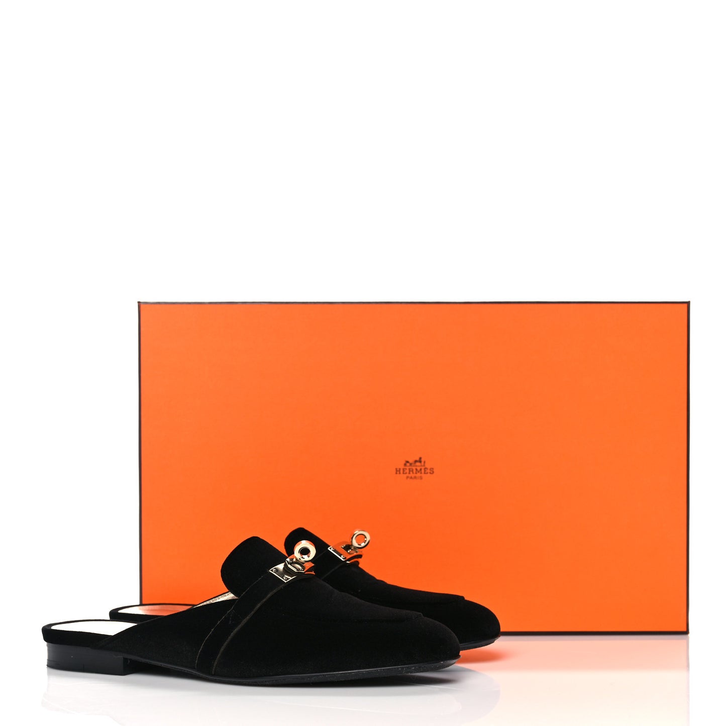 Velvet Goatskin Oz Mules 36 Black
