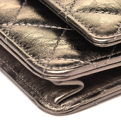 Chanel Metallic Aged Calfskin Quilted Reissue Wallet On Chain WOC Bronze 9 of 9