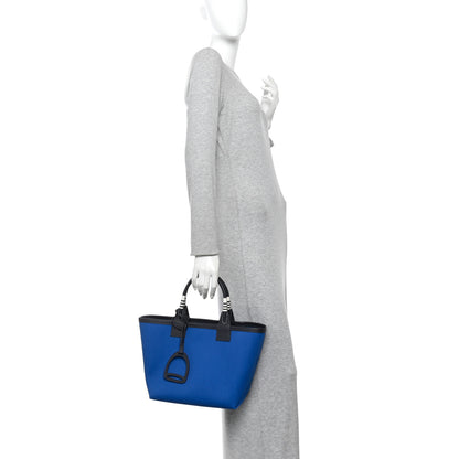 Hermes Military Toile Canvas Swift Steeple 25 Bag Bleu France Caban 2 of 11